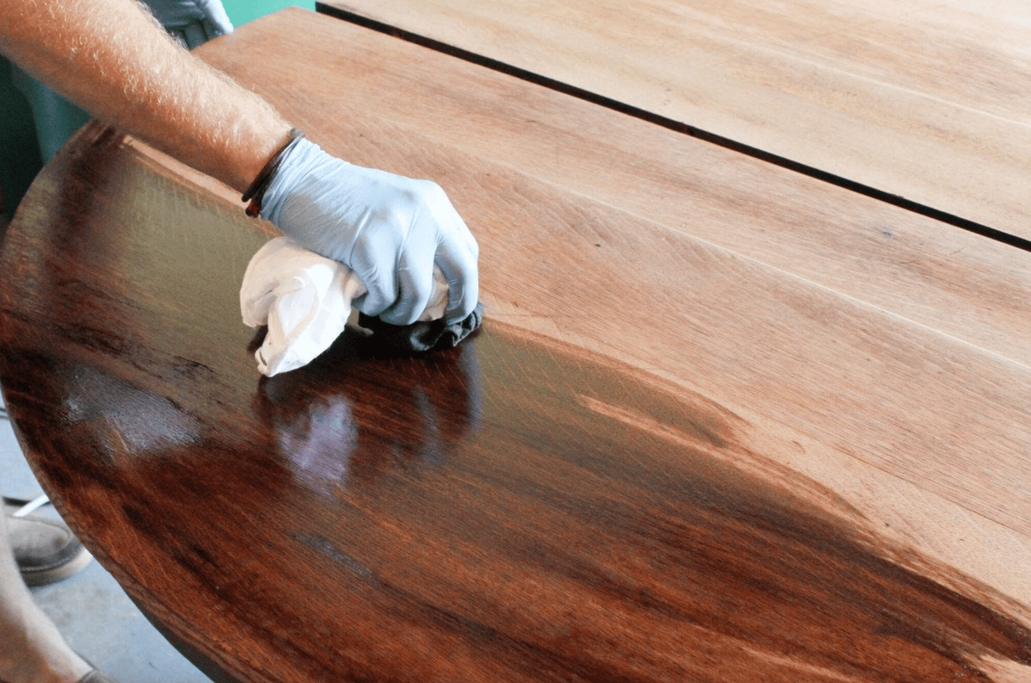 Furniture maintenance scene